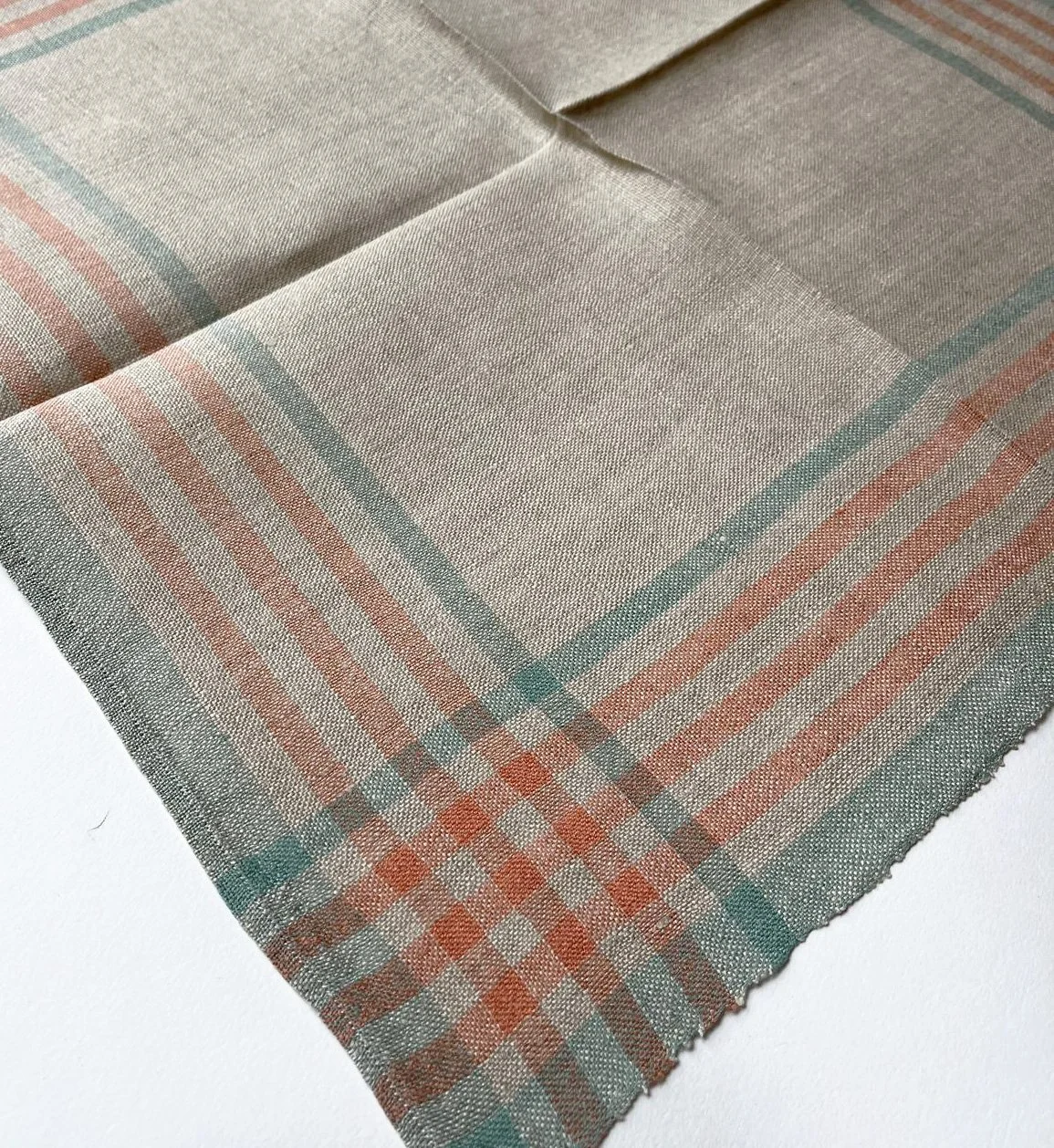 A pair of handwoven linen napkins — Lucy Rhodes Textiles